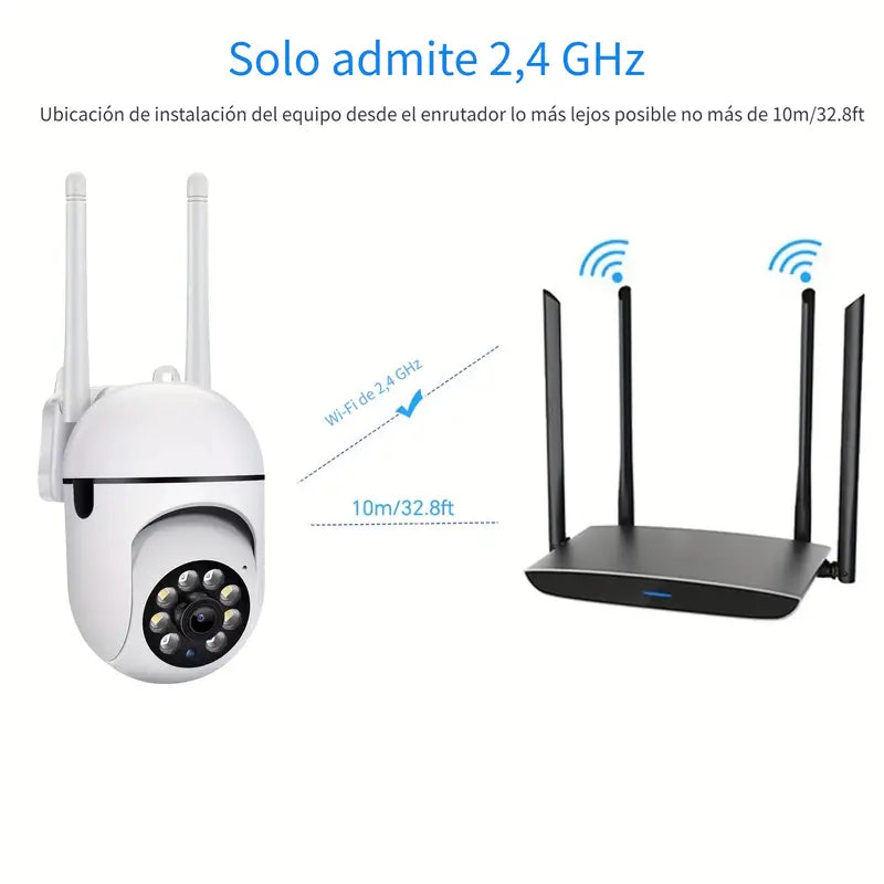 CAMARA DE SEGURIDAD 360 CON WIFI Y SONIDO EN VIVO